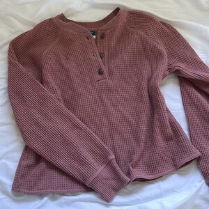 quarter button up sweater